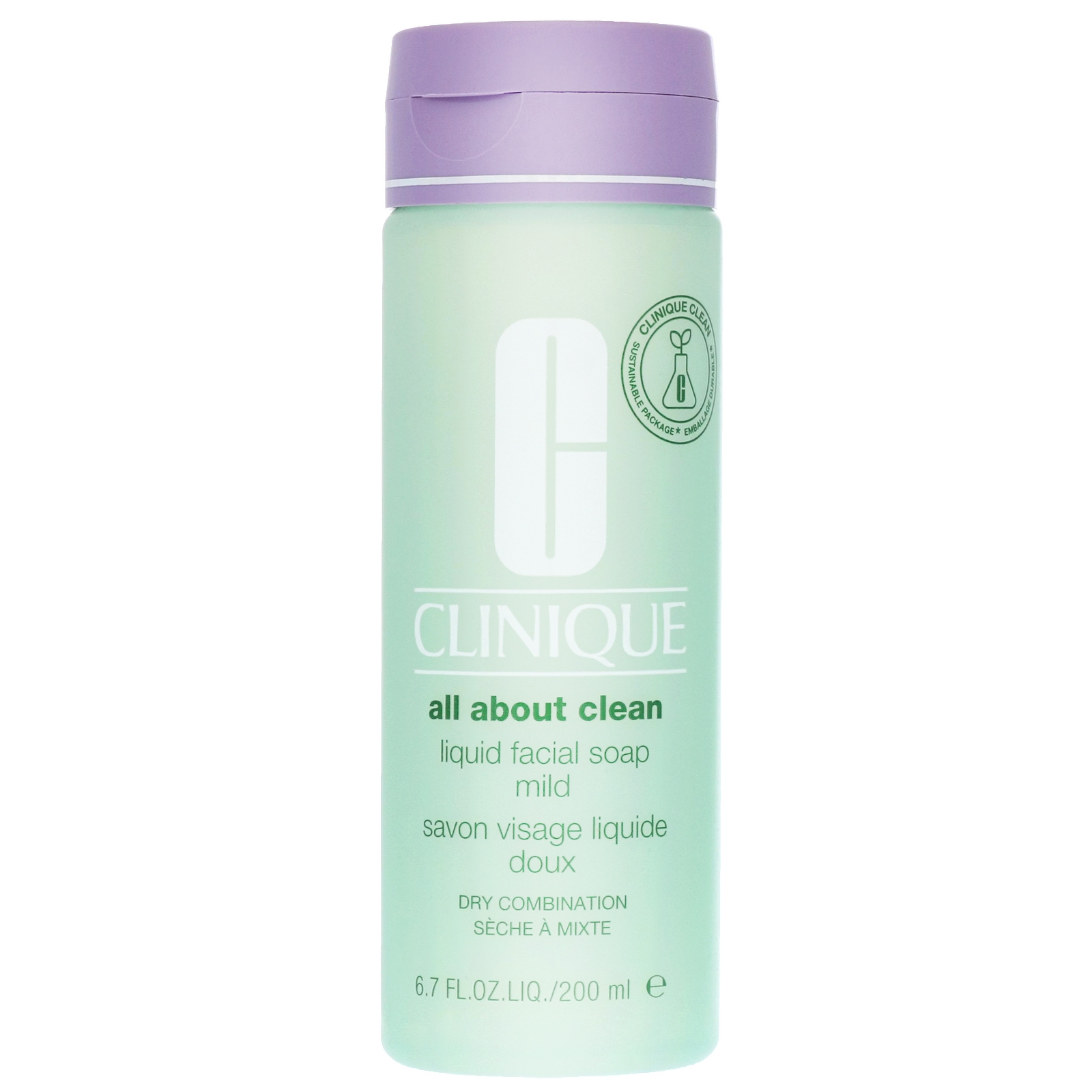 Clinique All About Clean Liquid Facial Soap Mild for Dry / Combination Skin 200ml